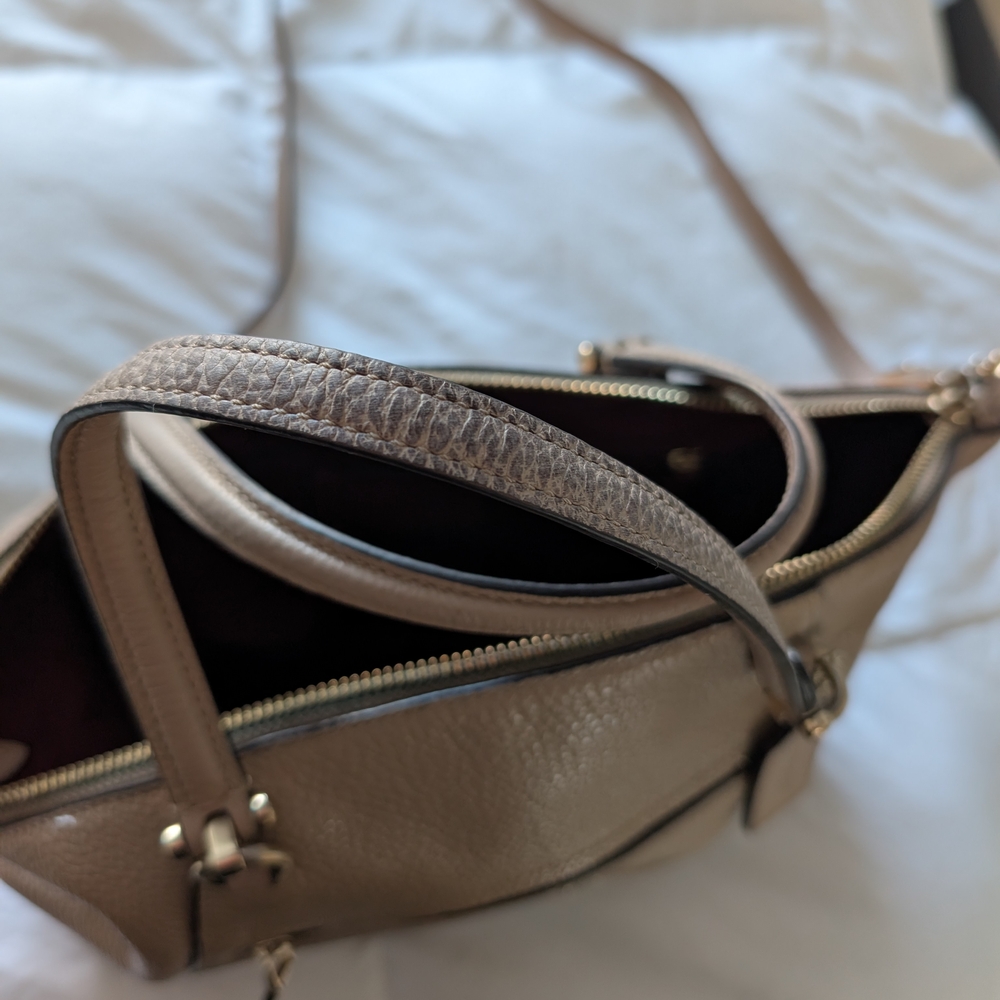 Coach Tan Leather Women's Bag - Picture 5 of 6
